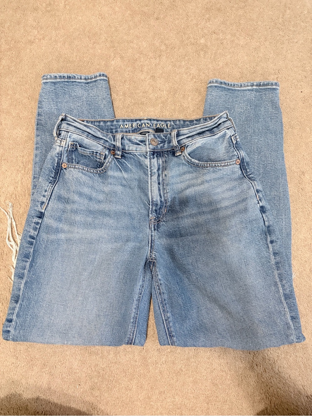 American Eagle Outfitters Light Blue Straight Jeans - Strigid